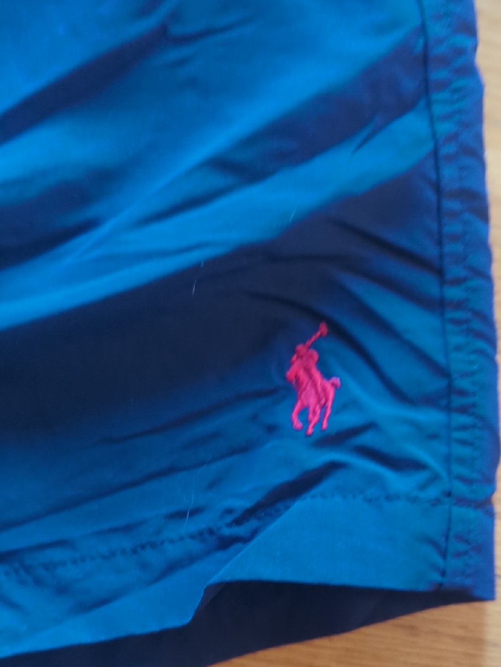 Polo by Ralph Lauren Navy Swim Trunks with Red Accents - Picture 8 of 10
